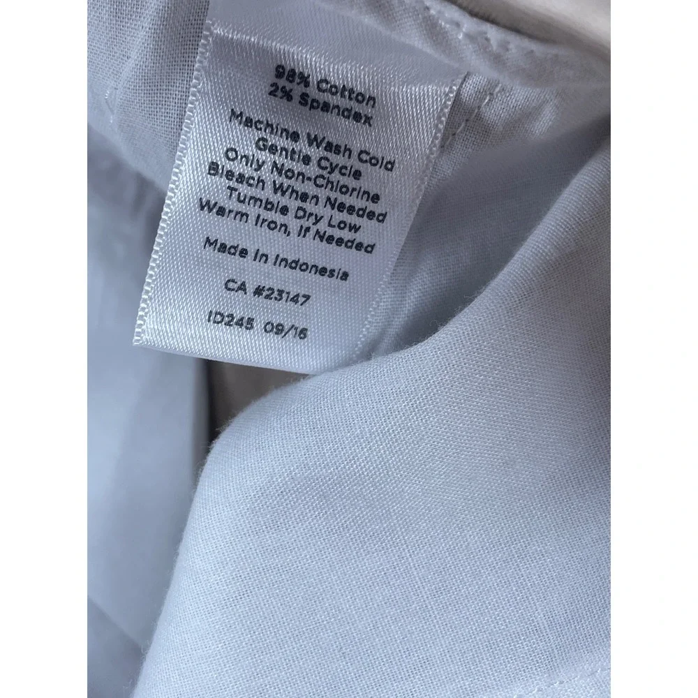 Talbots The Perfect Chino Curvy Tan Khaki Straight Leg Cotton Pants Womens 14